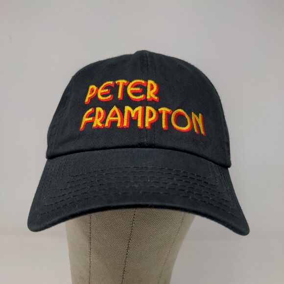 Otto Men's Peter Frampton Cap Hat Black OSFM Embroidered Logo - Picture 2 of 11